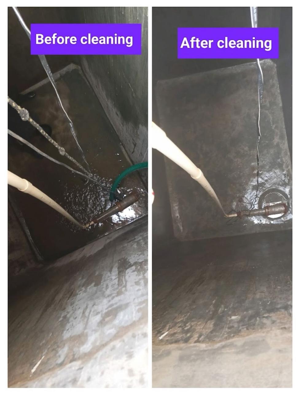 Mechanised Water Tank Cleaning